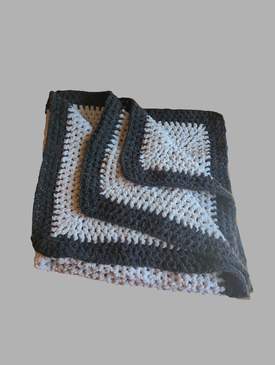 Crochet Afghan Throw Blanket Handmade