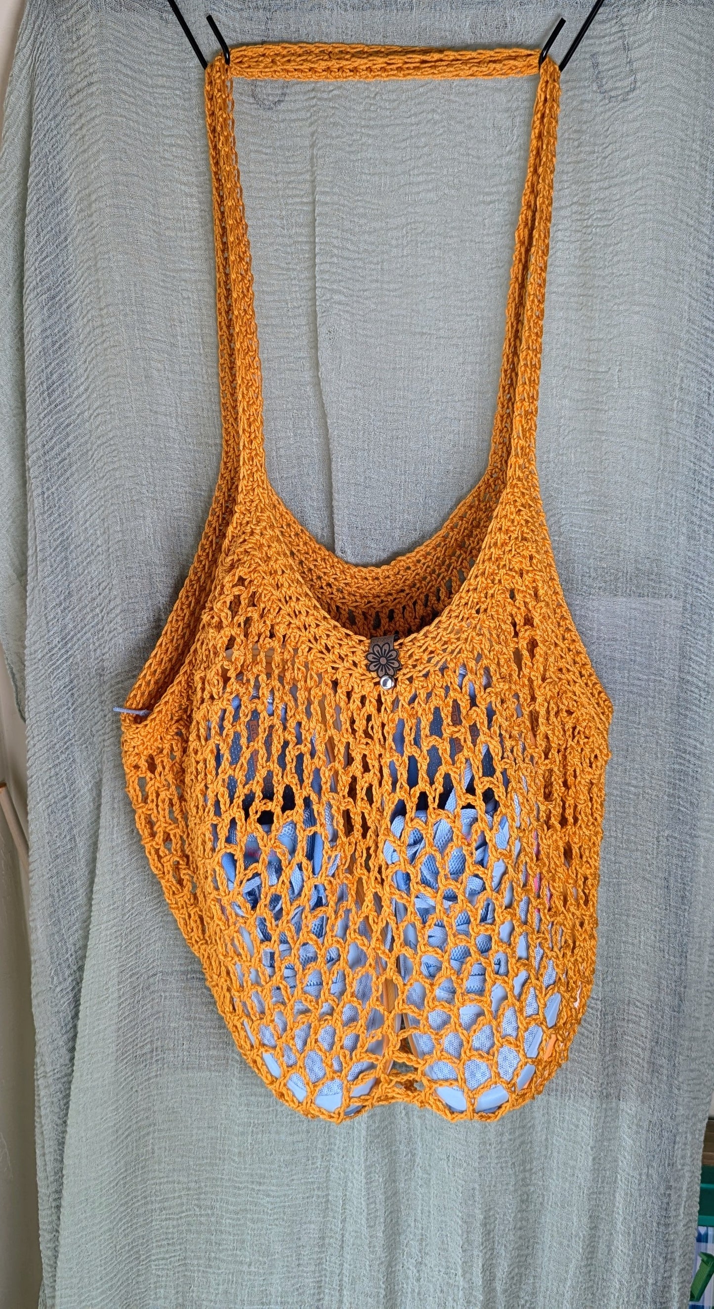 French Market Bag Crochet Handmade