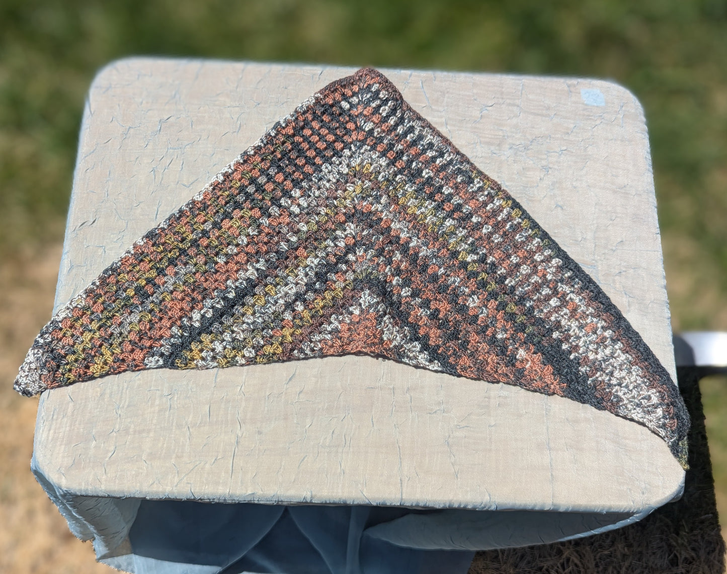 Crochet Sm Neckerchief Earthy - Handmade