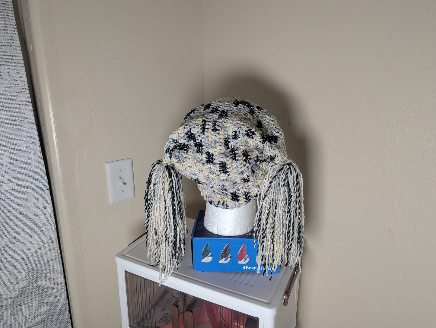 Square Tassel Crochet Hat Galactic Fragle
