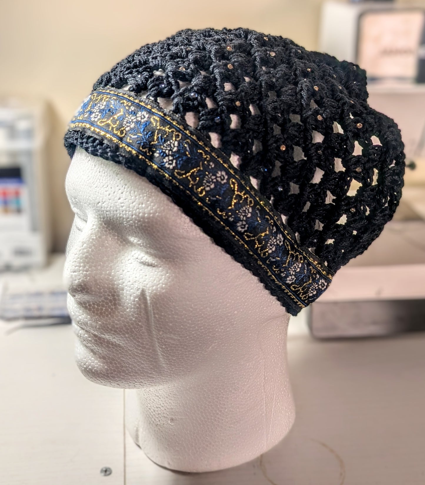 Crochet Embellished Bandanas