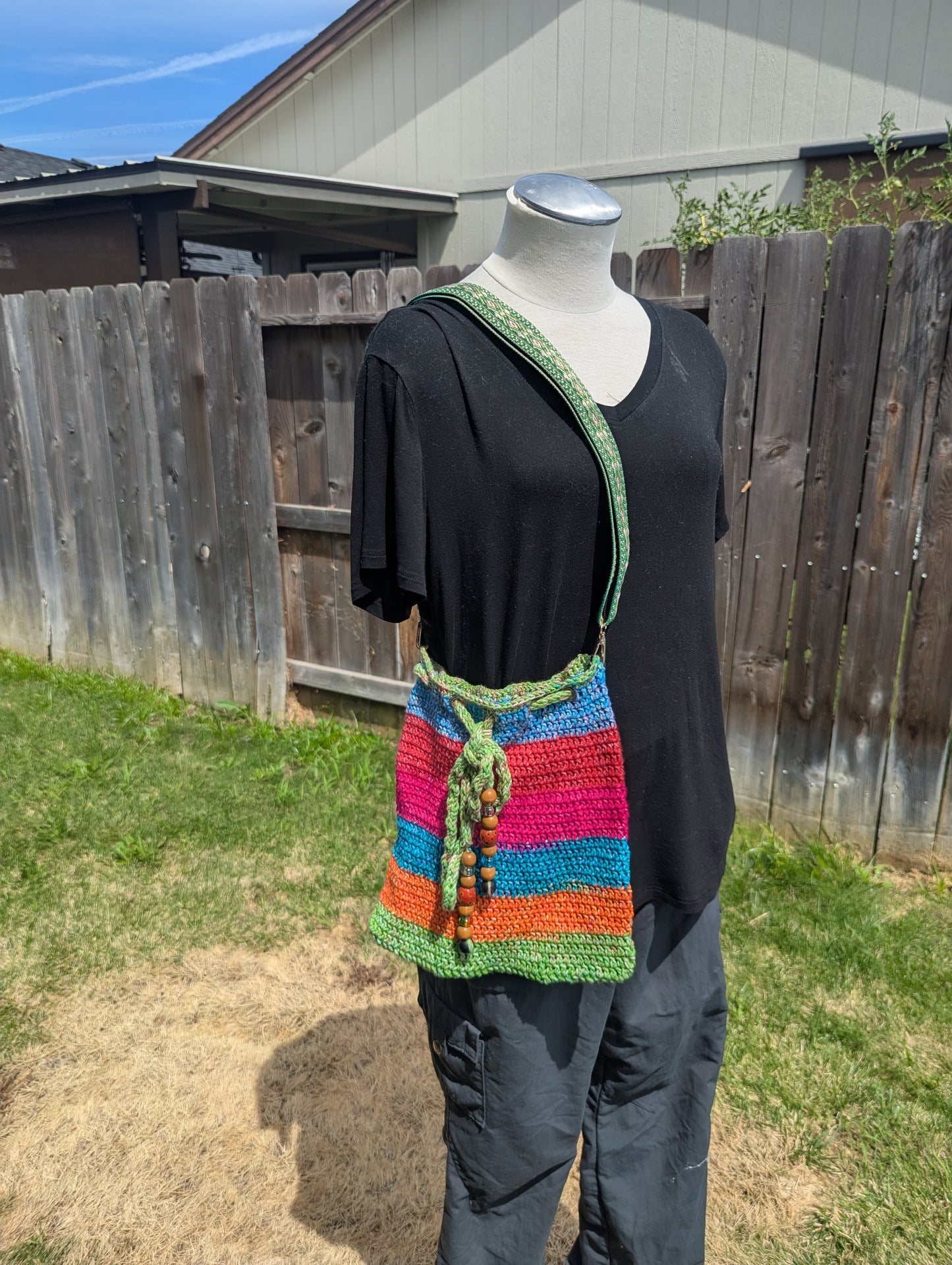Crochet Tote Bag - Handmade
