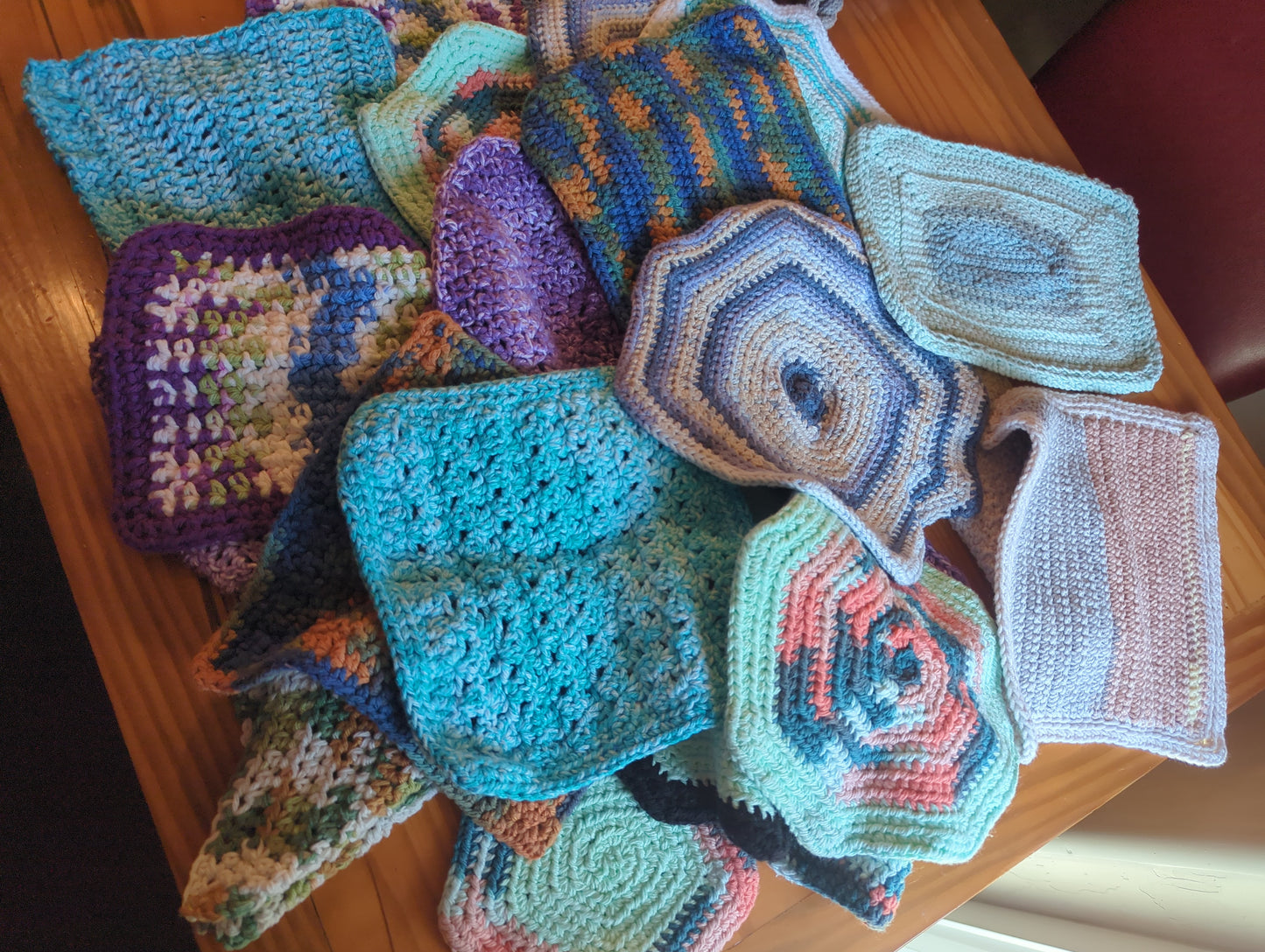 Crochet Kitchen Washcloth Multi color and style Handmade