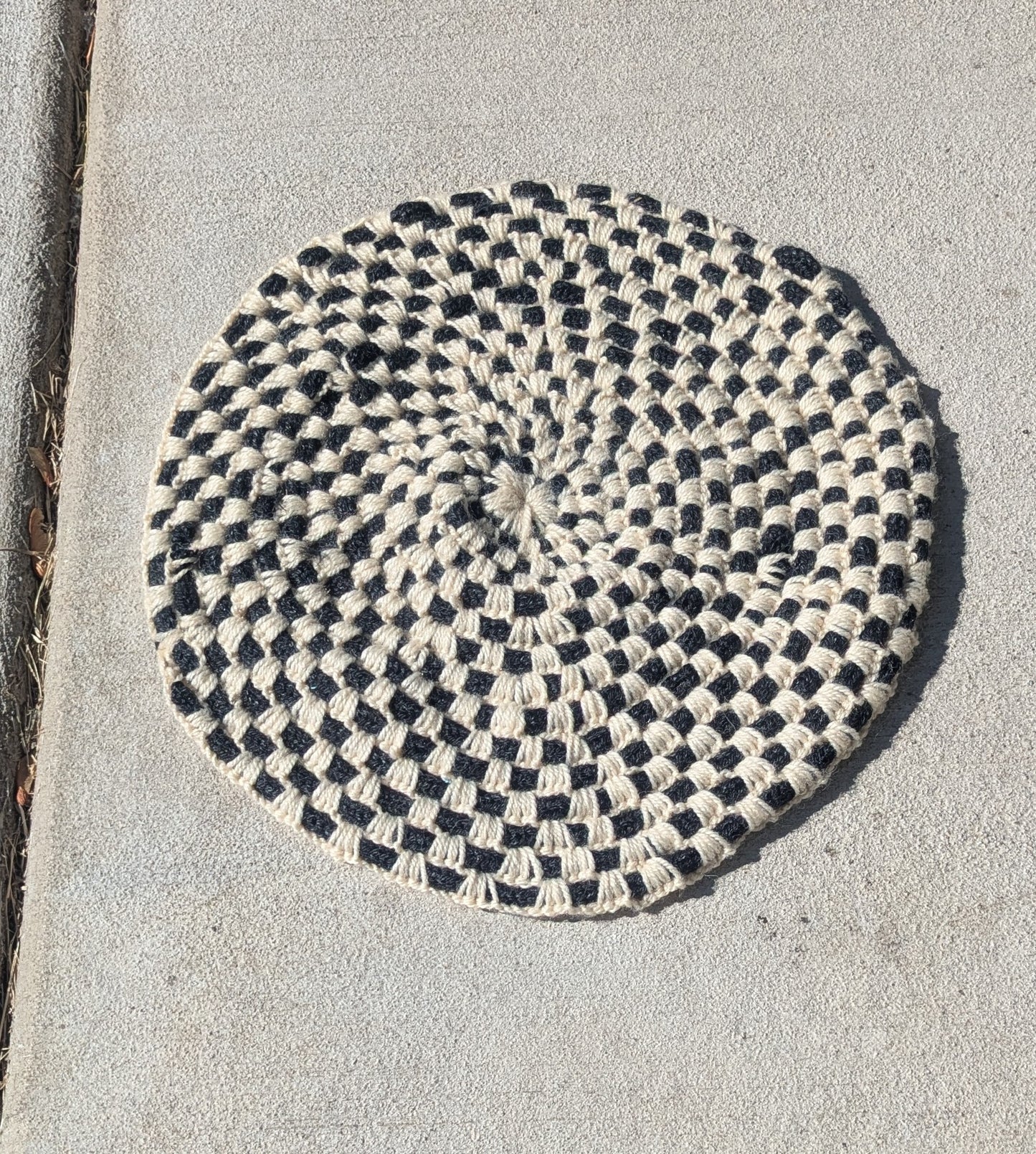 Crochet Plant Mat Mini Rug