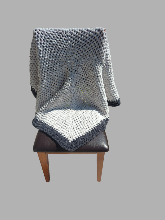 Crochet Afghan Throw Blanket Handmade