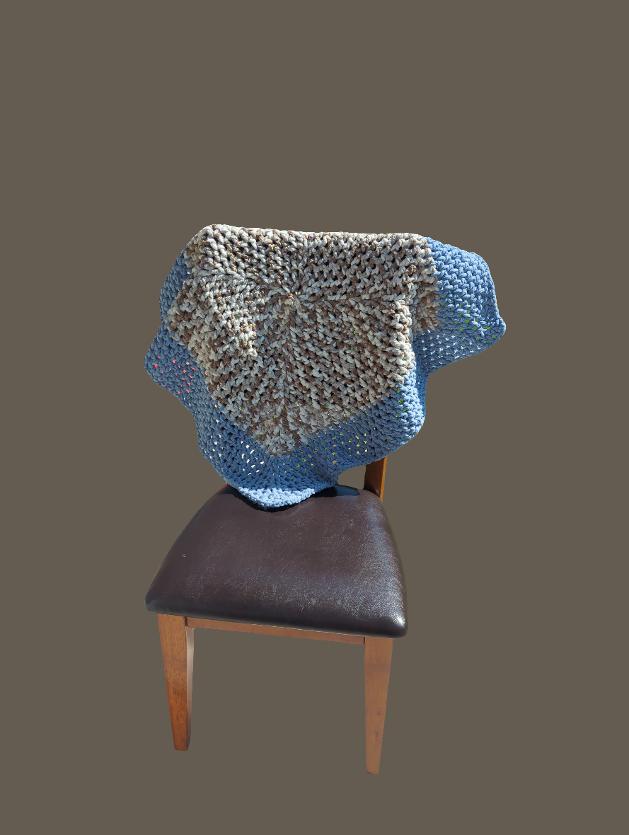 Crochet Afghan Throw Blanket Handmade