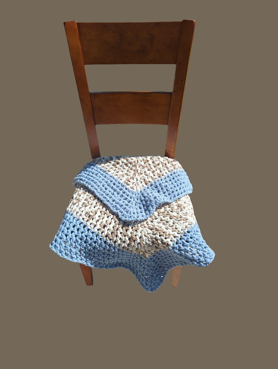 Crochet Afghan Throw Blanket Handmade