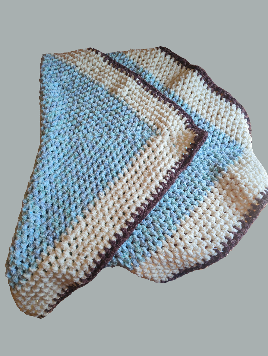 Crochet Afghan Throw Blanket Handmade