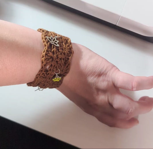 Crochet Bracelet For Charms