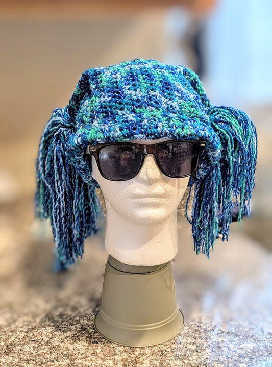 Square Tassel Crochet Hat Galactic Fragle