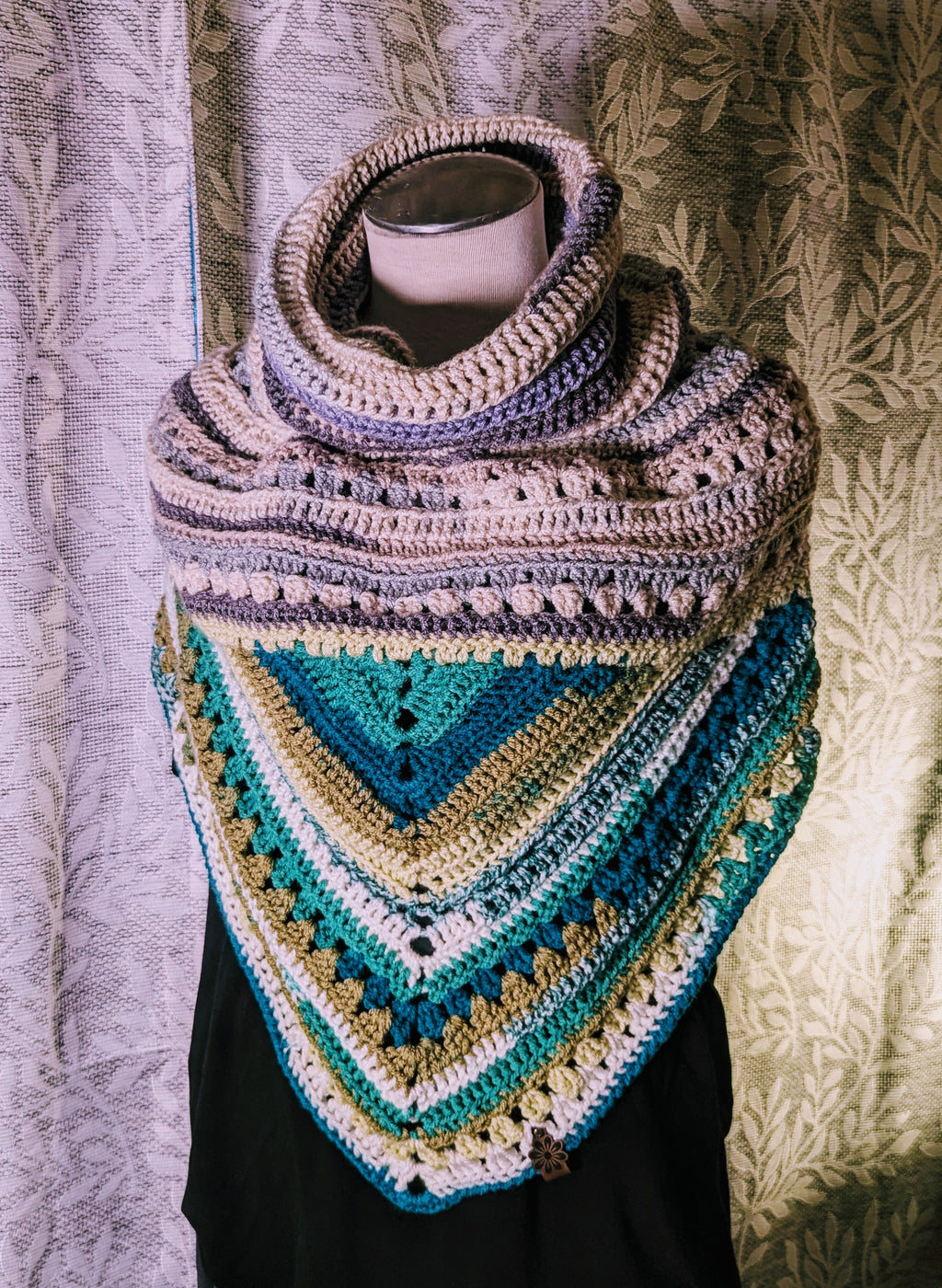 Crochet Wrap Scarf Handmade