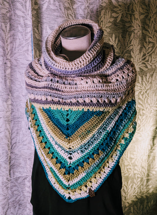 Crochet Wrap Scarf Handmade