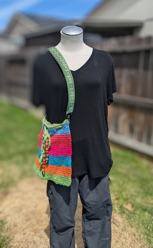 Crochet Tote Bag - Handmade