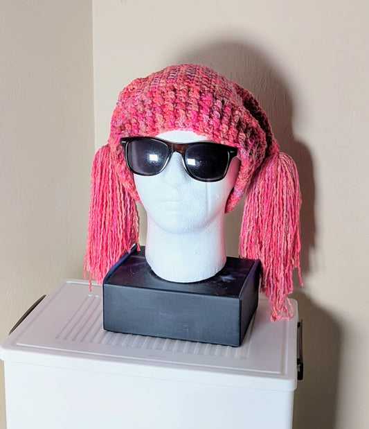 Square Tassel Crochet Hat Galactic Fragle