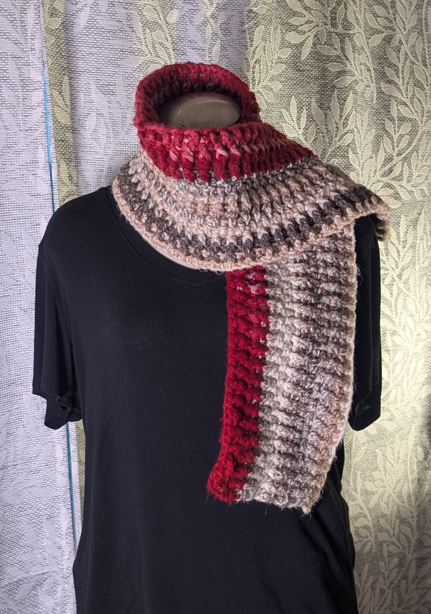Crochet Chunky Scarf Handmade