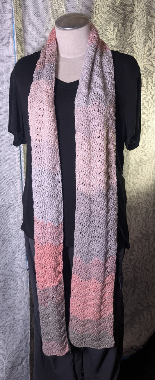 Crochet Scarf Extra Long Handmade