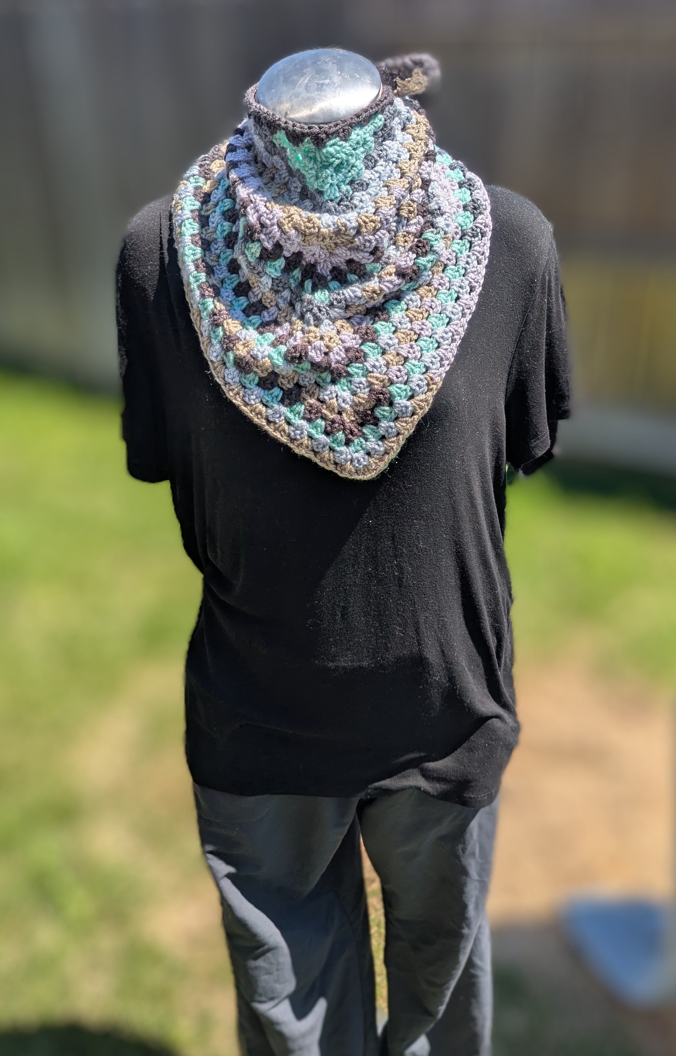 Crochet Neckerchief- Scarf - M- Handmade