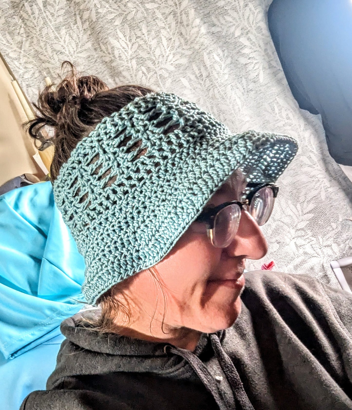 Crownless Bucket Hat Crochet