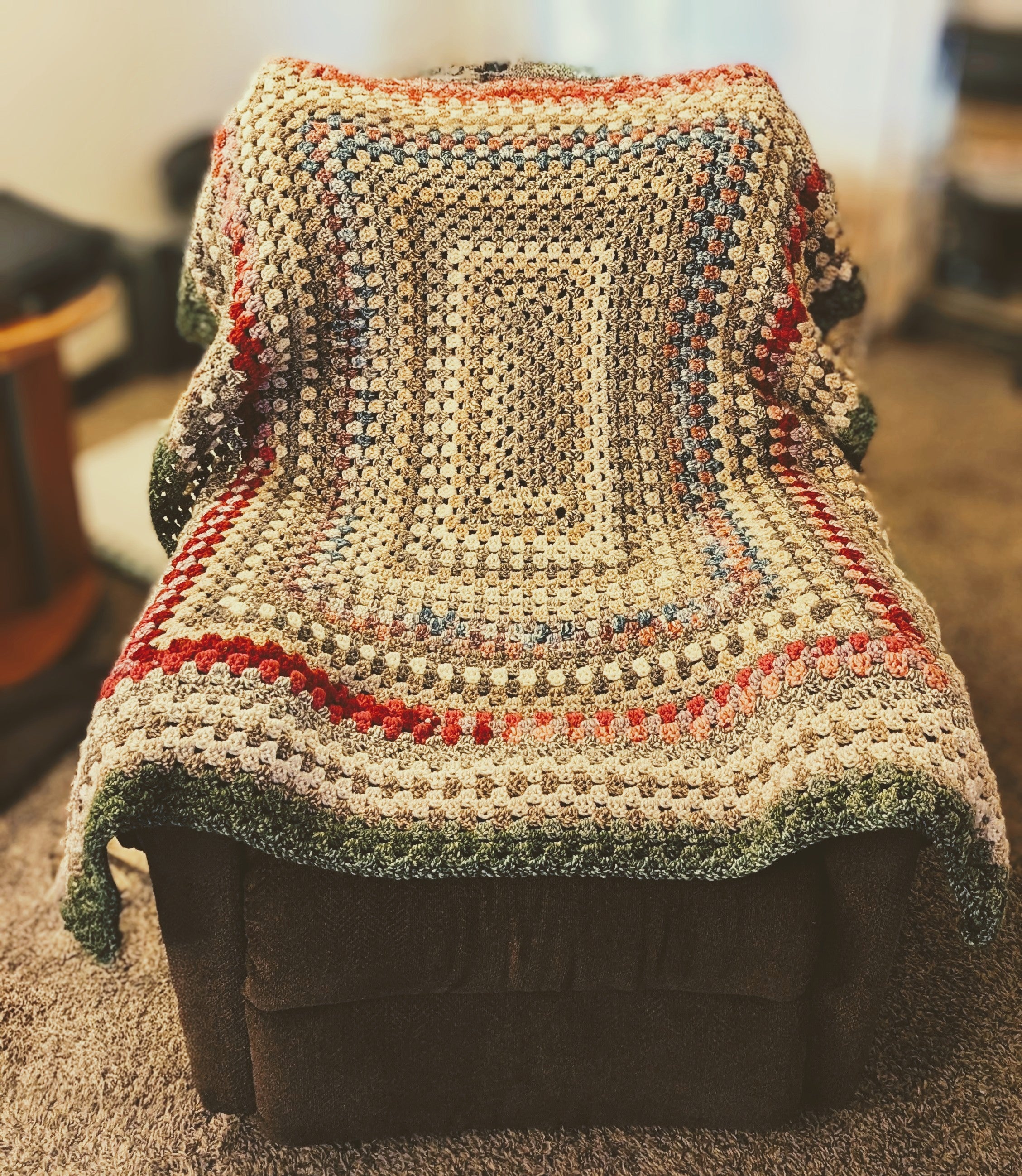 Crochet Blanket Heavy Handmade