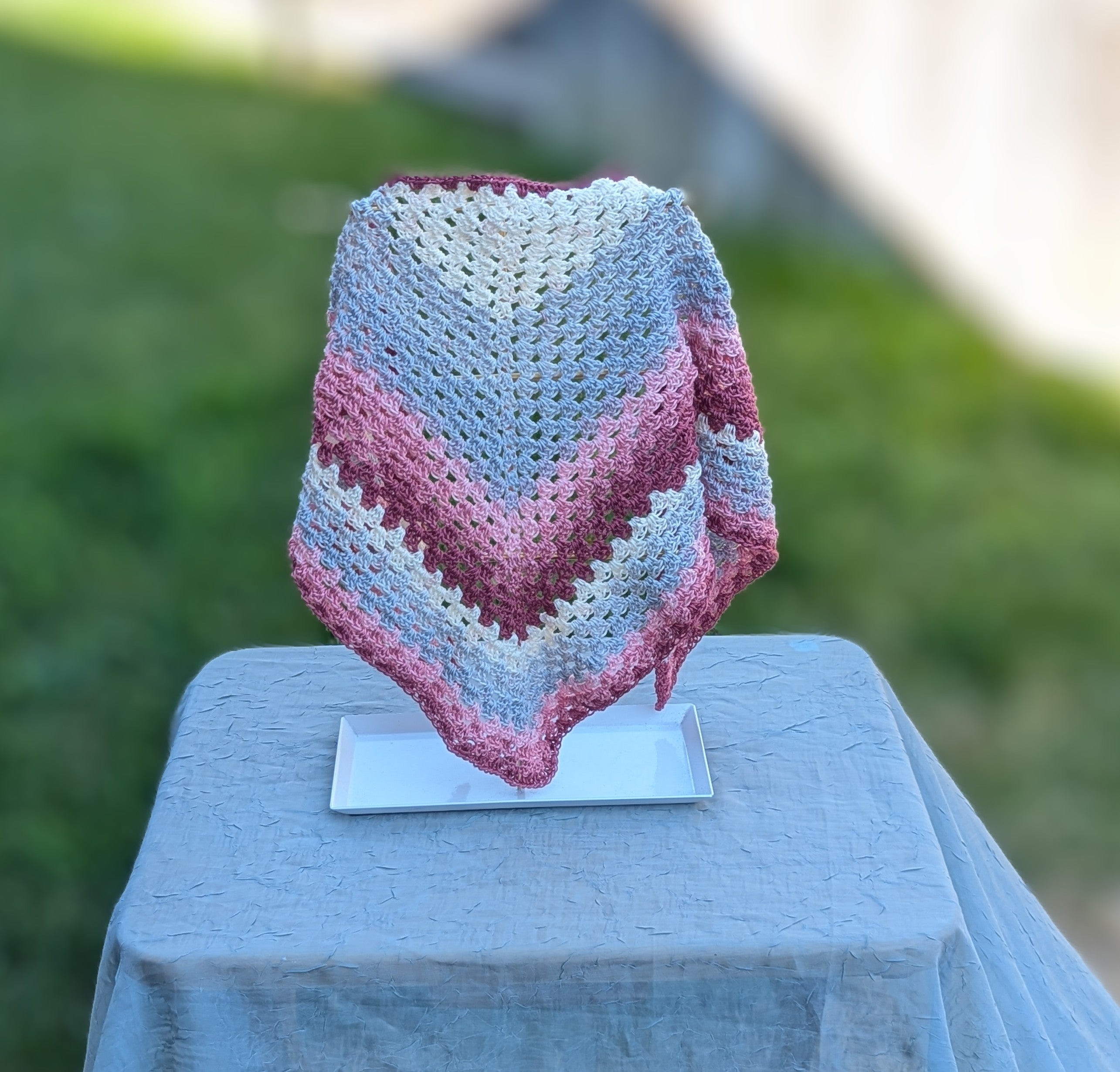 Crochet Neckerchief Scarf Handmade M