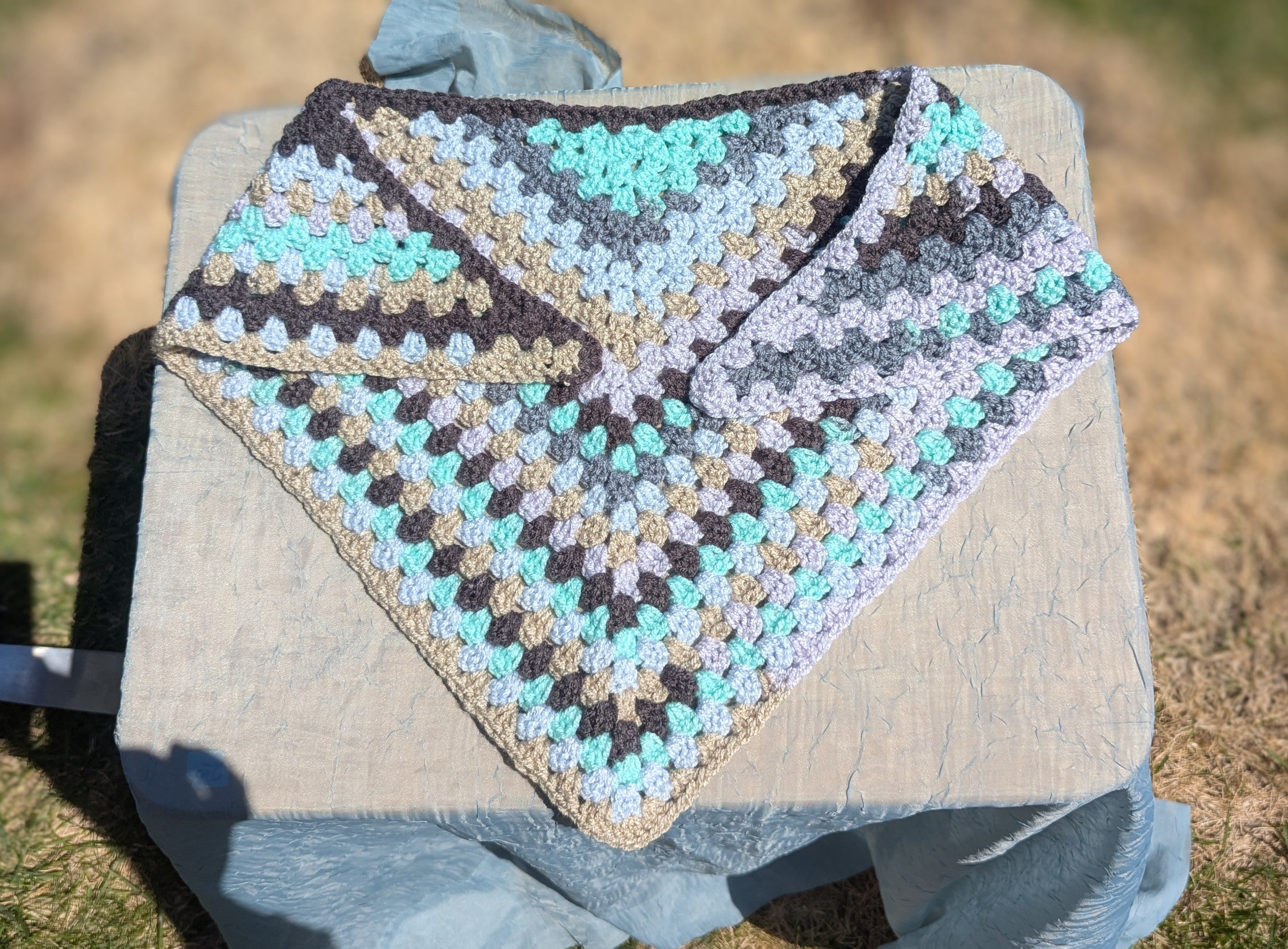 Crochet Neckerchief- Scarf - M- Handmade