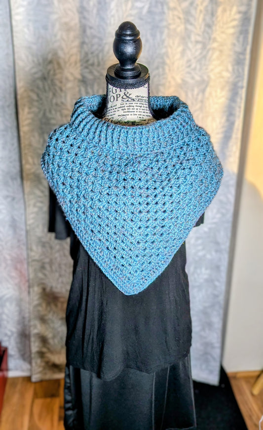 Crochet MerinoBlend Wrap Scarf