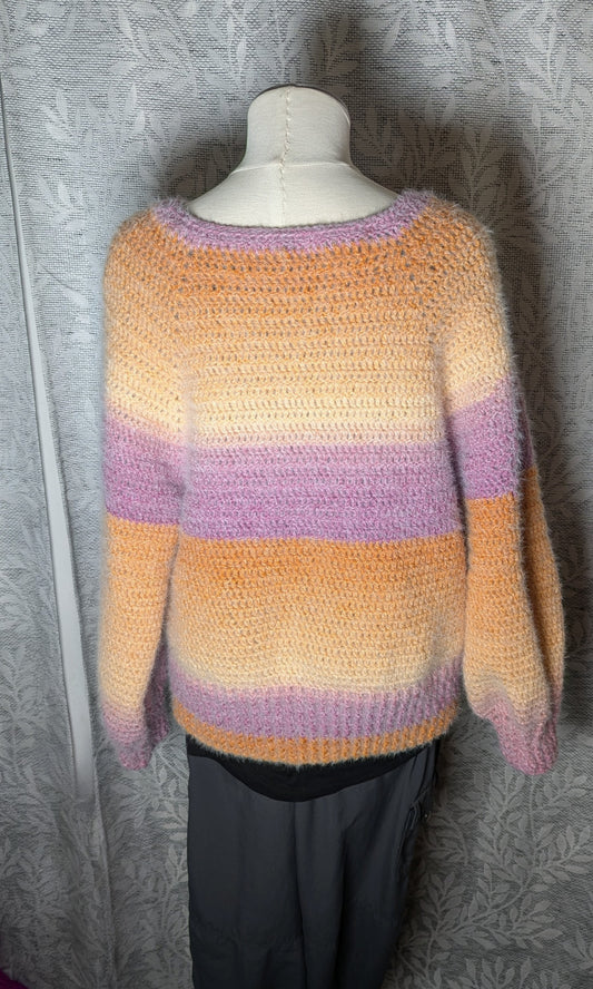 Crochet Sweater "Peachy Keen"