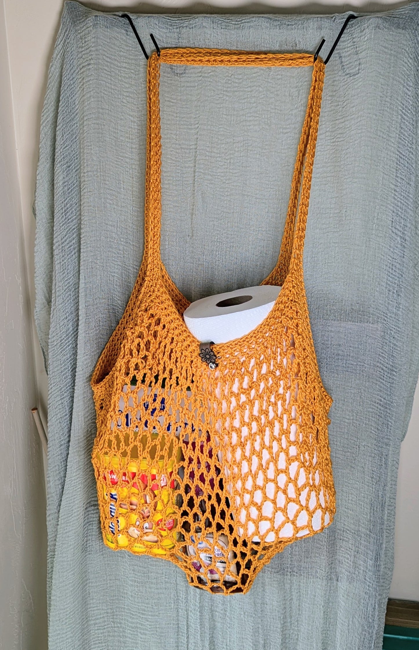 French Market Bag Crochet Handmade
