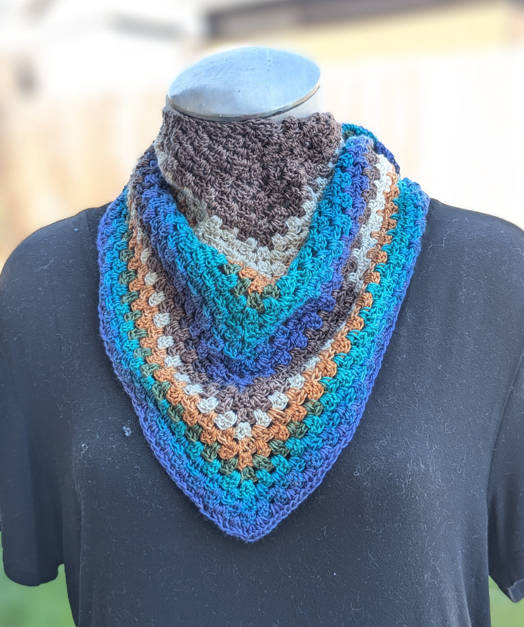 Crochet Neckerchief-Scarf-Handmade