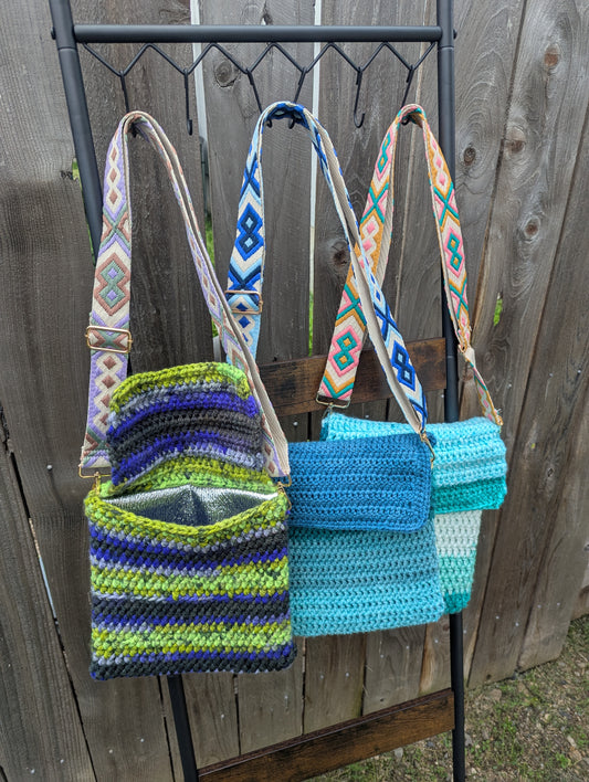 Crochet Insulated Tote Bags Cooler Bag