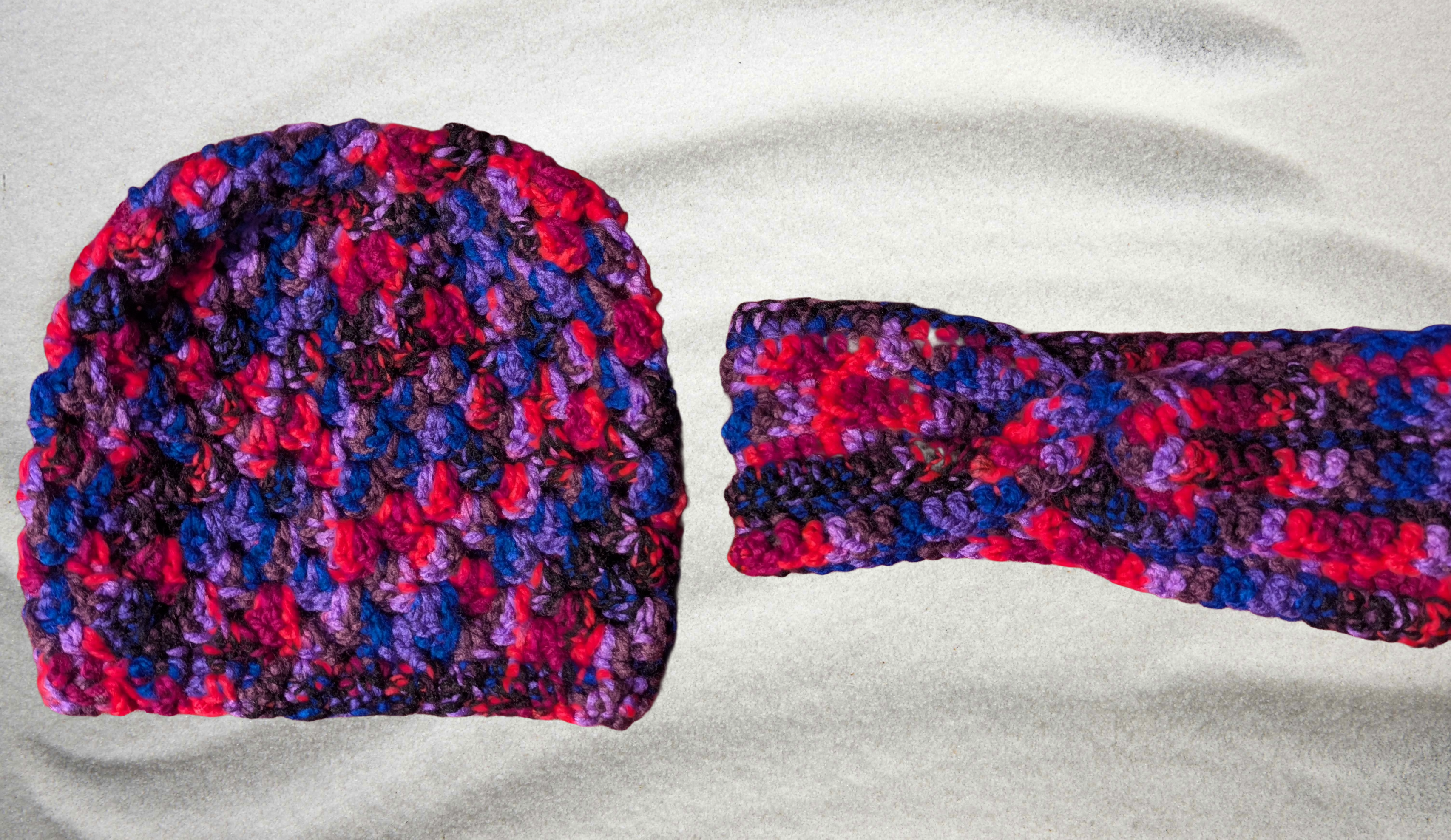 Hat and Headband Crochet Combo