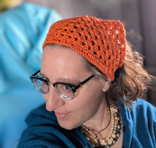 Cotton Crochet Bandana Solid Color