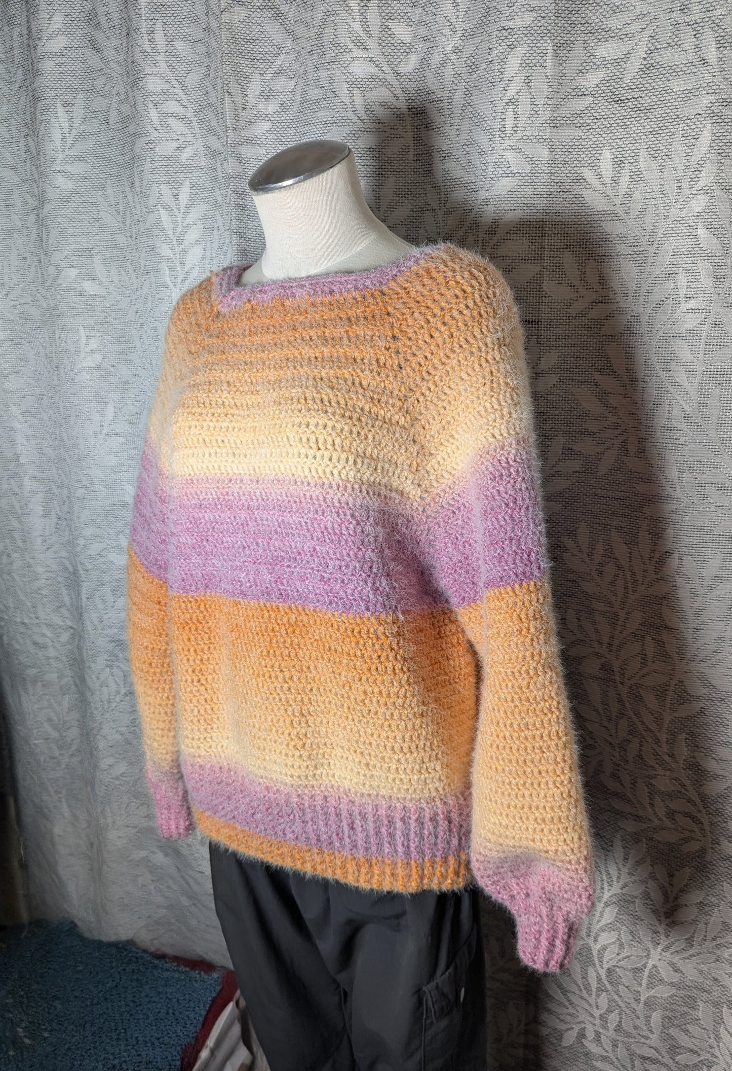 Crochet Sweater "Peachy Keen"