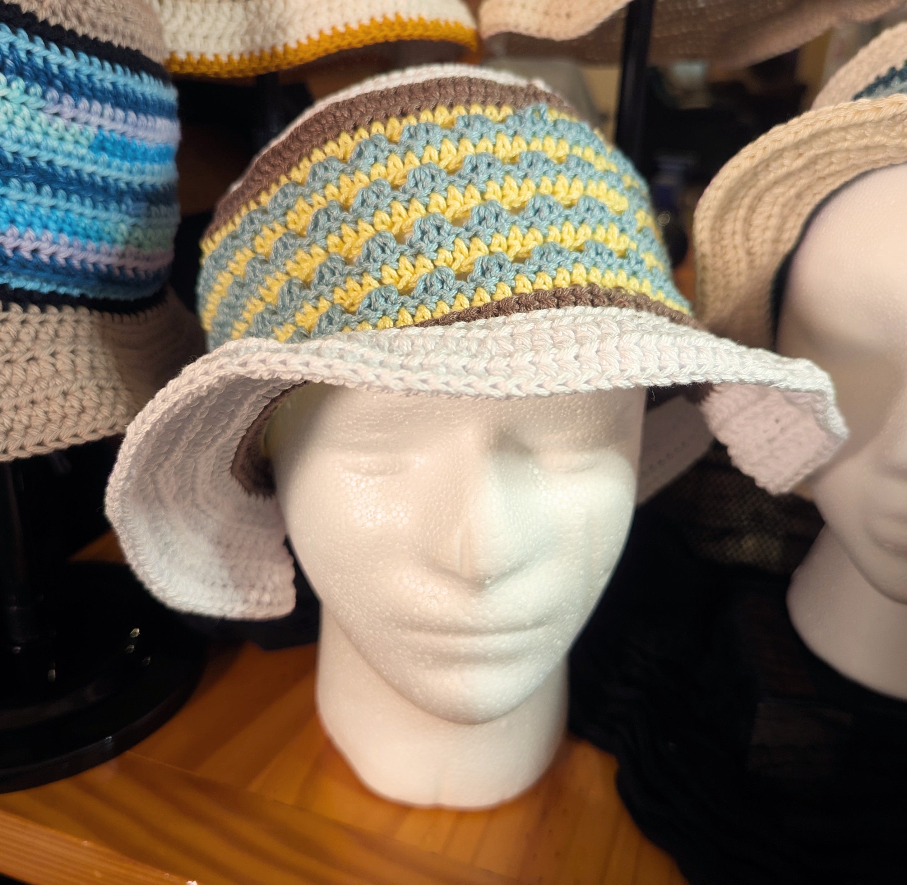 Crochet Cotton Summer Sunhat/ Bucket Hat