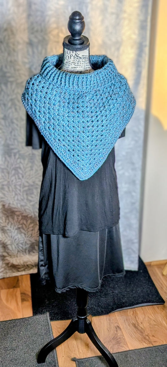 Crochet MerinoBlend Wrap Scarf