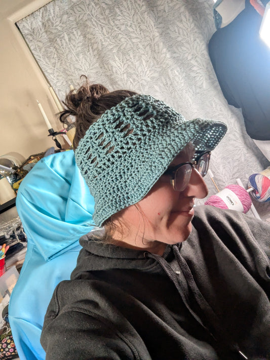 Crownless Bucket Hat Crochet