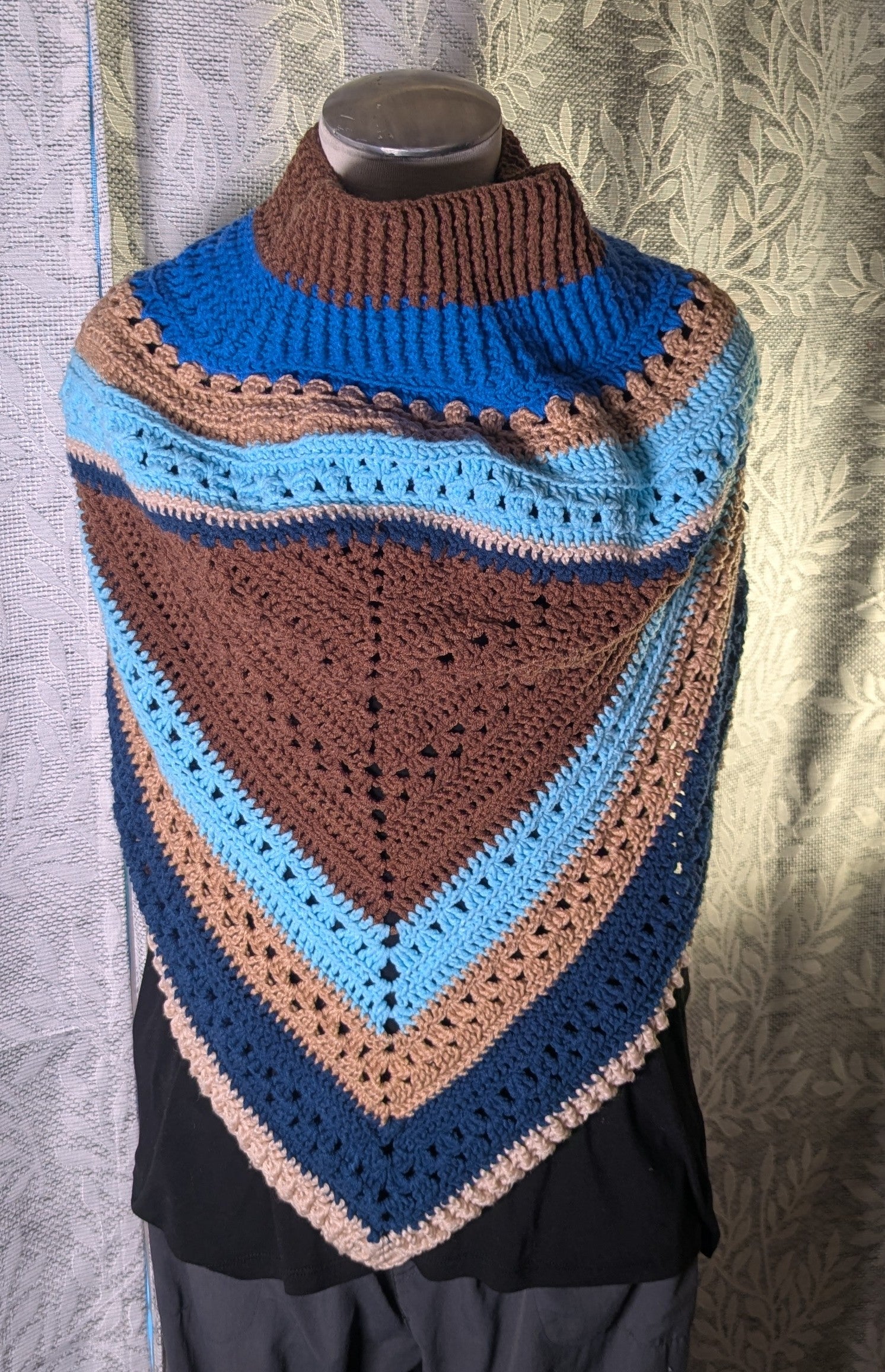 Crochet Wrap Scarf Handmade