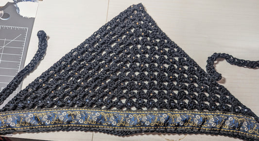 Crochet Embellished Bandanas